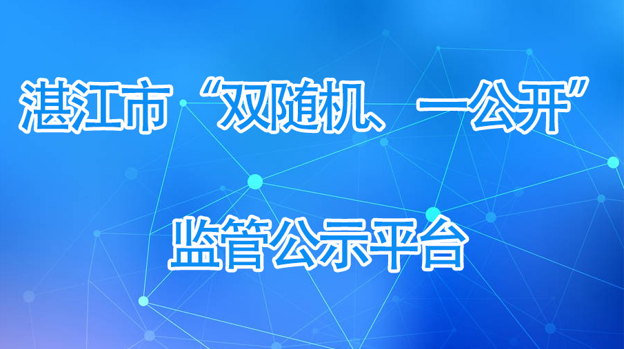 双随机、一公开 双随机、一公开