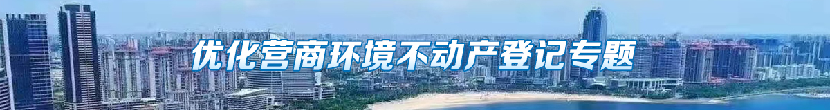 优化营商环境不动产登记专题