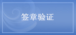 签章验证 签章验证